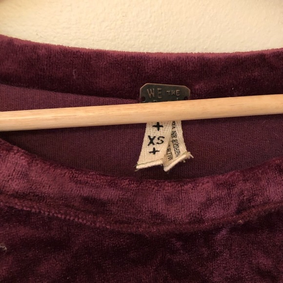 Free People Milan Velvet Pullover sz XS - Picture 4 of 5